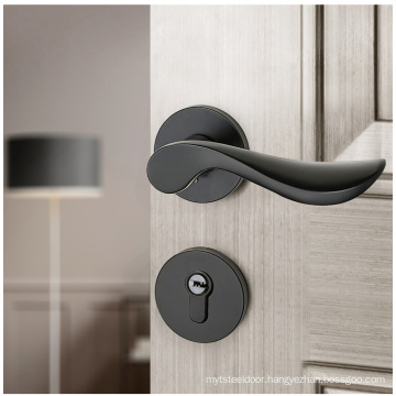 BS03 Stainless Steel door locks Black Color Double Sided Main Door Lock round door lock